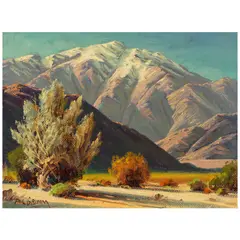 Paul Grimm, Desert Autumn, Palm Springs, Calif. and Approaching Cumulus (a group of three), first and third oil on board and second oil on Masonite