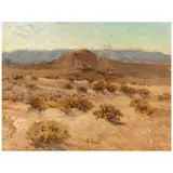Edouard Vysekal, Desert Scene, 1914, oil on board