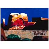 Conrad Buff, Rainbow Mesa, oil on board