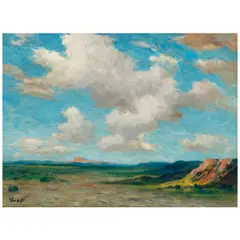 Albert Lorey Groll, Flying Clouds, Arizona, oil on panel