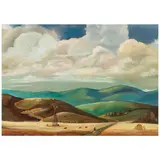 Ila Mae McAfee, Western Landscape, oil on canvas laid to board