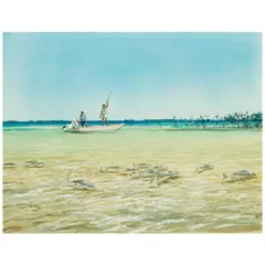 Al Barnes, Ambergris Bones, watercolor on paper