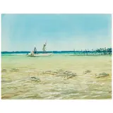 Al Barnes, Ambergris Bones, watercolor on paper