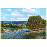 William A. Slaughter, Bluebonnets, oil on canvas