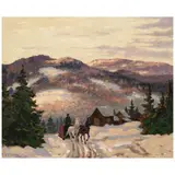 Frederick Simpson Coburn, Winter Landscape, oil on canvasboard