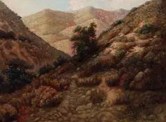 Beyond the Canyon by Jean Stuart Ward, oil on canvas, sold Jul 2026