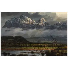James A. Fetherolf, The Grand Tetons, oil on canvas