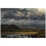 James A. Fetherolf, The Grand Tetons, oil on canvas