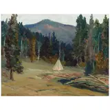 Fremont F. Ellis, Tepee at Twilight (At Dusk)