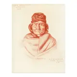 Elbridge Ayer Burbank, Chief Geronimo, Apache, 1897, conte crayon on paper