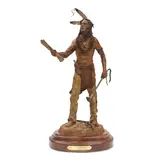 Bill Nebeker, Broken Words - Broken Peace, bronze with reddish brown patina