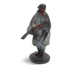 Glenna Goodacre, The Basket Dancer, bronze with verdigris patina