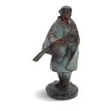 Glenna Goodacre, The Basket Dancer, bronze with verdigris patina