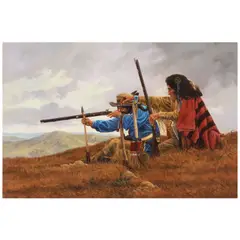 John Demott, The Buffalo Hunters, 1984, oil on canvas