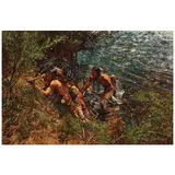 Craig Tennant, Tight Spot (Two Indians by A Stream), 1997, oil on canvas
