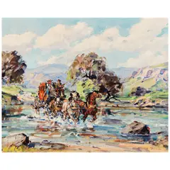 Marjorie Jane Reed, White River Crossing, oil on canvas