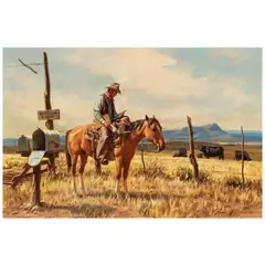 Duane Bryers, Letter from Mom, oil on canvas