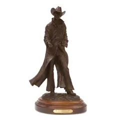 Bill Nebeker, The Measure of Man, bronze with brown patina