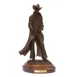 Bill Nebeker, The Measure of Man, bronze with brown patina