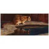 Greg Beecham, Mountain Lion, 2004, oil on canvas affixed to panel