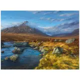 John Black, Landscape with Three Stags, 2003, oil on canvas