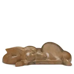 Tim Cherry, Flat Fawn, bronze with light brown patina