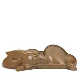 Tim Cherry, Flat Fawn, bronze with light brown patina