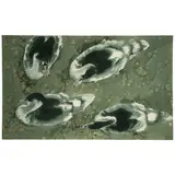 William G. Garbe, Four Swans, 1984, watercolor and pencil on paper