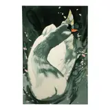 William G. Garbe, Untitled (Swan IV), 1982, watercolor and pencil on paper
