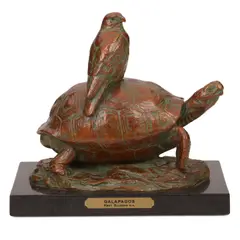 Kent Ullberg, Galapagos, bronze with brown and verdigris patina