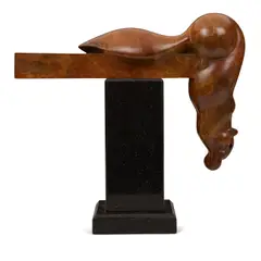 Tim Cherry, Nuts, bronze with red patina