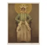 John Melville Kelly, Chinese Costume, Hawaii, c. 1943, Aquatint in colors on wove paper