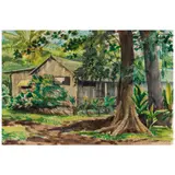Hope Hayward, Native Home, watercolor on paper