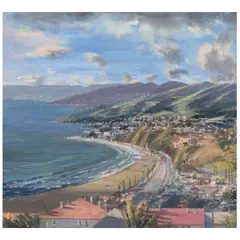 Larry Cohen, View of the Bay, Pacific Palisades, 2020, oil on canvas