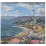 Larry Cohen, View of the Bay, Pacific Palisades, 2020, oil on canvas