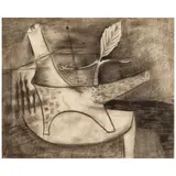 Lucretia Van Horn, Untitled (Leaf and Branch), circa 1930, charcoal and graphite on paper