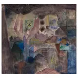 Untitled (Abstract Landscape) by Lucretia Van Horn, circa 1940, watercolor, pastel and ink on paper, sold Jun 2026