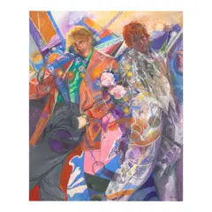 Joyce Treiman, Joker, Geometry and Me, 1987, oil on canvas
