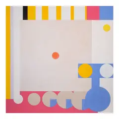 Hassel Smith, The 9th About #9, 1980, acrylic on canvas