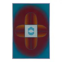 Billy Al Bengston, Whip, 1964, oil and sprayed lacquer on Masonite in artist's frame
