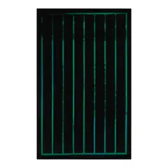 Will Boone, Untitled (Green and Black), 2016, enamel and acrylic on canvas