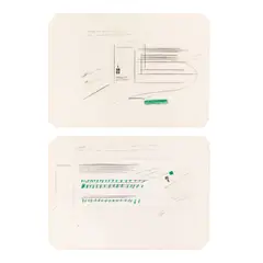 Lawrence Weiner, Group of Two Works on Paper, 1988, graphite and ink on paper
