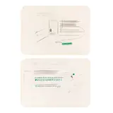 Lawrence Weiner, Group of Two Works on Paper, 1988, graphite and ink on paper