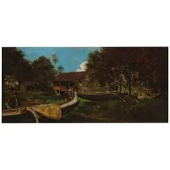 Jules Tavernier, Hilo, Hawaiʻi, circa 1884, oil on canvas