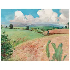 Canefields, Big Island by D. Howard Hitchcock, circa 1928, oil on canvas laid to board, offered Jul 2026