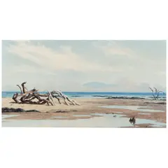 Lloyd Sexton, Jr., View from Maui towards Kahoʻolawe, oil on canvas