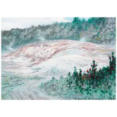 Sulphur Banks - Volcano Kīlauea by D. Howard Hitchcock, 1937, oil on canvas laid to board, offered Jul 2026