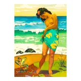 John Melville Kelly, Leilani on the Beach, oil on canvas