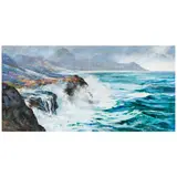 Hiroshi Tagami, Kauaʻi Surf, 1994, oil on canvas