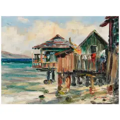Hajime Okuda, Lahaina, 1969, oil on canvas